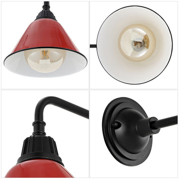 Croydon 9.63" Farmhouse Industrial Indoor/Outdoor Iron LED Gooseneck Arm Outdoor Sconce